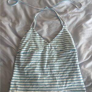 Wild Fable Blue and White Striped Top